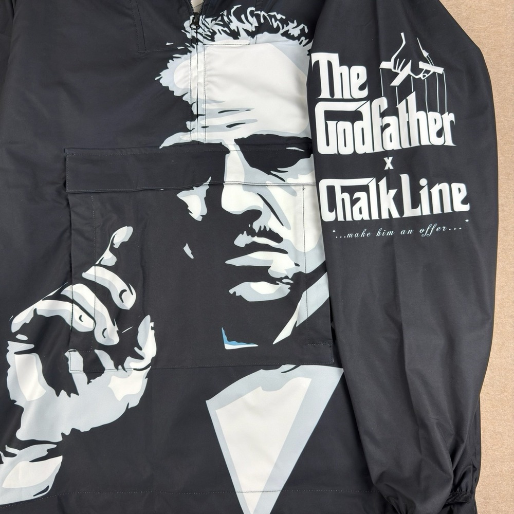 The Godfather Chalk Line Hoodie‎ M Shorts S Black Don Corleone Licensed Bundle - Picture 5 of 16